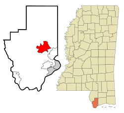 Location of Kiln, Mississippi