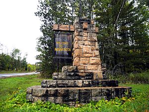 Hinkley State Line Marker