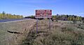 La Biche divide sign