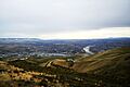 Lewiston ID and Clarkston WA city and rivers view 2006