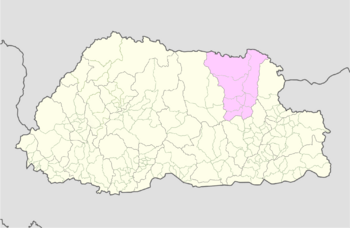 Lhuntse Bhutan location map