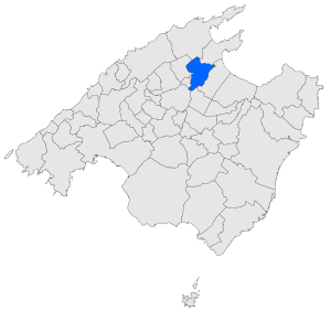 Location of Sa Pobla in Mallorca