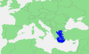 Locatie Egeische Zee