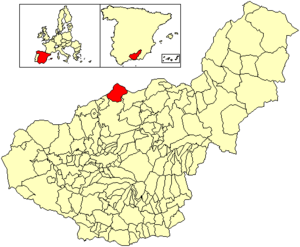 Location of Montejícar