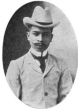 Lope K. Santos in a 1906 publication of "Banaag at Sikat" (cropped)