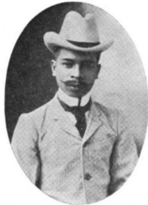 Lope K. Santos in a 1906 publication of "Banaag at Sikat" (cropped)