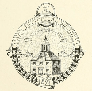 Lynn Historical Society emblem Massachusetts 1898