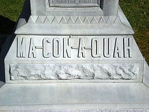 Ma-Con'-A-Quah, Frances Slocum's Burial