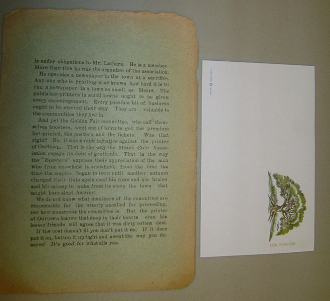 Mears News 1915 p4 with postcard
