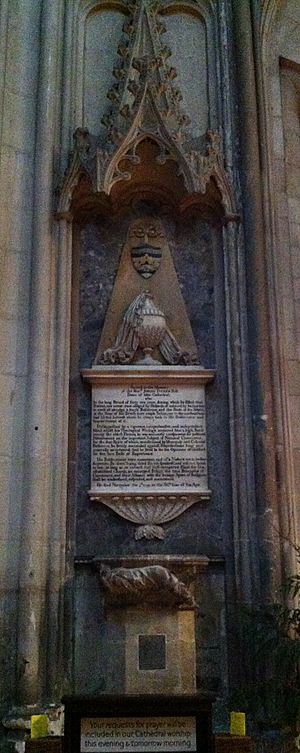 Memorial to Josiah Tucker in Gloucester Cathedral