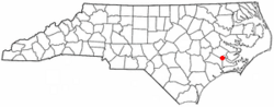 Location of Trent Woods, North Carolina