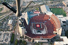 National Guard Memorial Stadium volleyball flyover