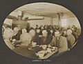 New York City Farm Colony “inmates” at meal time, 1904