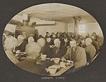New York City Farm Colony “inmates” at meal time, 1904