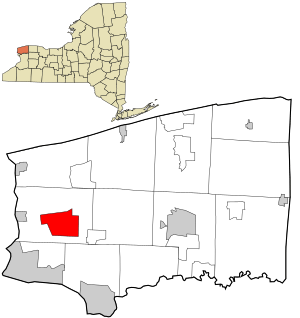 Niagara County New York incorporated and unincorporated areas Tuscarora Reservation highlighted