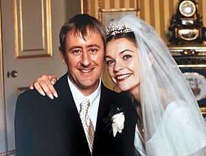 Nicholas Lyndhurst wedding day