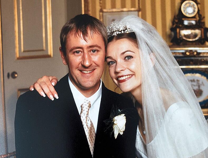 Nicholas Lyndhurst wedding day