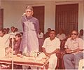Nihalchand Pabani giving a speech on 14 August (Independence Day)