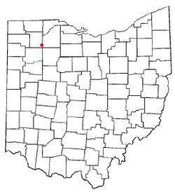 Location of Deshler, Ohio