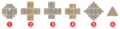 Peg Solitaire game board shapes