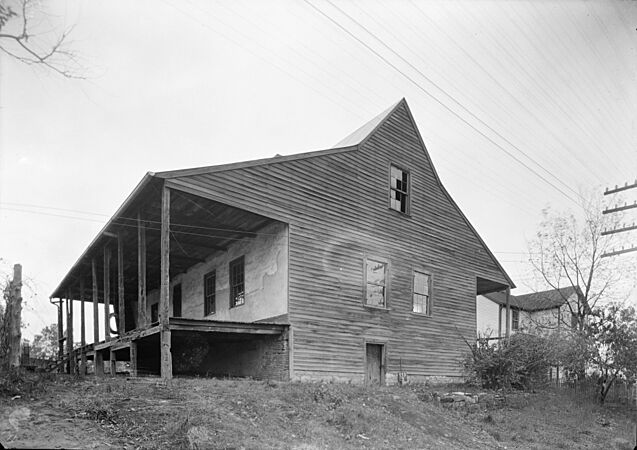 Photograph of the East and South Sides of the Amoureaux House in Ste Genevieve MO