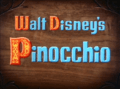 Pinocchio title card