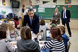 President Obama at Parkville Middle School