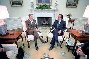 President Ronald Reagan and Prime Minister Francisco Pinto Balsemão
