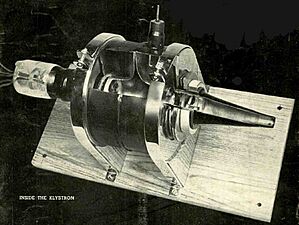 Prototype klystron cutaway