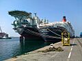 Queen Elizabeth 2 at Drydock World Dubai in 2012