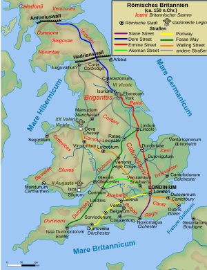 Roman Roads in Britannia de