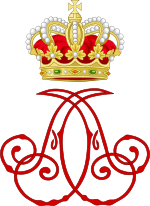 Royal Monogram of Prince Albert I of Monaco