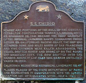 SSEmidio Marker Crescent City, CA