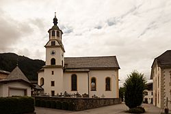 Schönberg im Stubaital, katholische Pfarrkirche Sankt Kreuz Dm64768 IMG 0639 2019-07-29 13.48