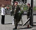 Secretary Clinton Lays a Wreath at the Katyn Cross