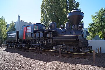Shay No 5 steam locomotive in Williams, Arizona (04)