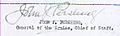 Signature of John J. Pershing