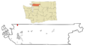 Skagit County Washington Incorporated and Unincorporated areas Alger Highlighted