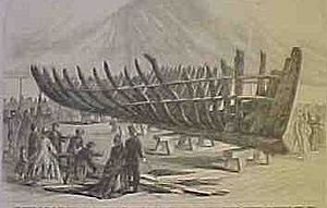 Pinnace "Sparrow-Hawk", hull framework 1865