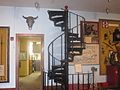 Spiral staircase, Deaf Smith County, TX, Museum IMG 4880