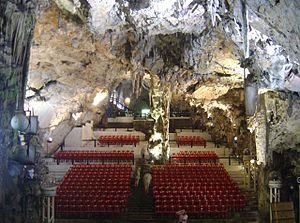 St. Michael's Cave auditorium stands