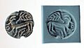 Stamp seal and modern impression. Horned animal and bird,6th–5th millennium B.C. Northern Syria or Southeastern Anatolia. Ubaid Period. Metropolitan Museum of Art