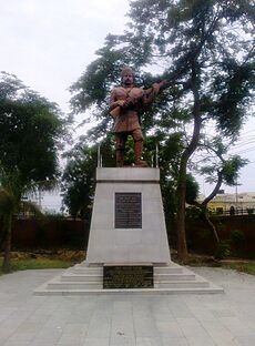 Statue of Mangal Pandey at Shaheed Smarak Meerut