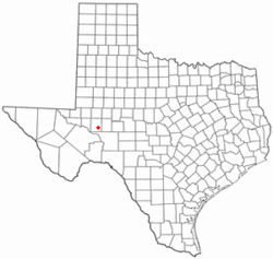 Location of Rankin, Texas