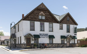 The 1893 Rio Grande Southern Hotel, a true "railroad hotel" and the first and finest hostelry in Dolores, an old railroad town served by the Rio Grande Southern line in Montezuma County in far LCCN2015632625