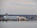 The covered slips at Chatham dockyard, seen from Lower Upnor - geograph.org.uk - 3079732