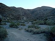 The view of Darwin Canyon from the trail head, Death Valley National Park, California, USA