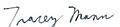 Tracey Mann's signature