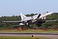 Tupolev Tu-22M-3 taking off from Soltsy-2