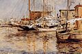 Twachtman John Oyster Boats North River